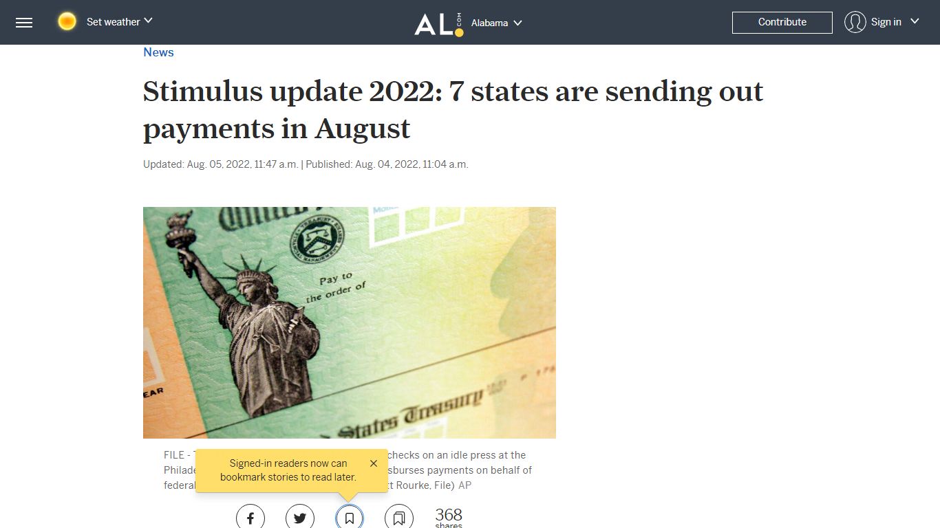 Stimulus update 2022: 7 states are sending out payments in August