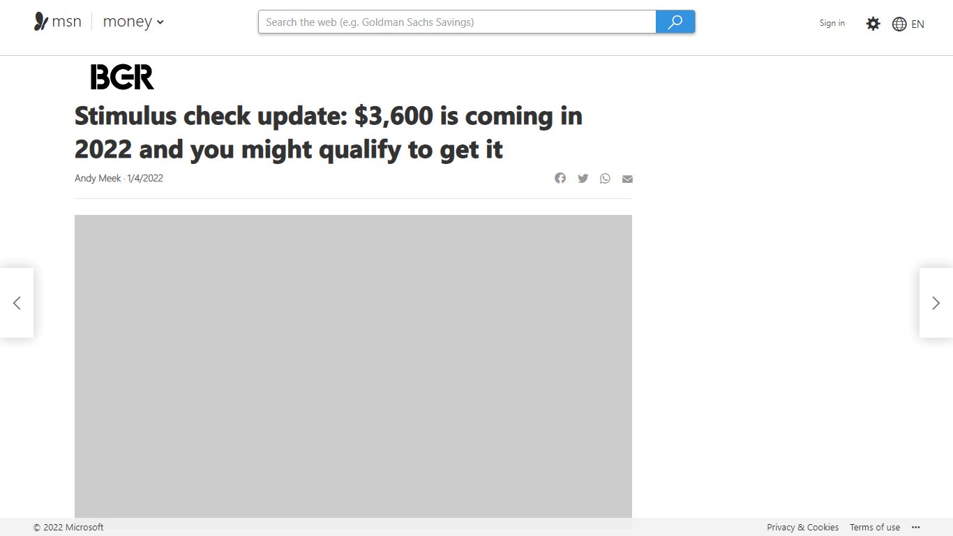 Stimulus check update: $3,600 is coming in 2022 and you might ... - MSN